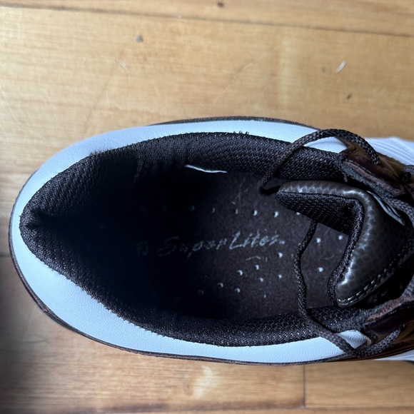 FootJoy Super Lites White Brown Leather Saddle Golf Shoes Cleats Men’s 9.5 - Picture 8 of 8